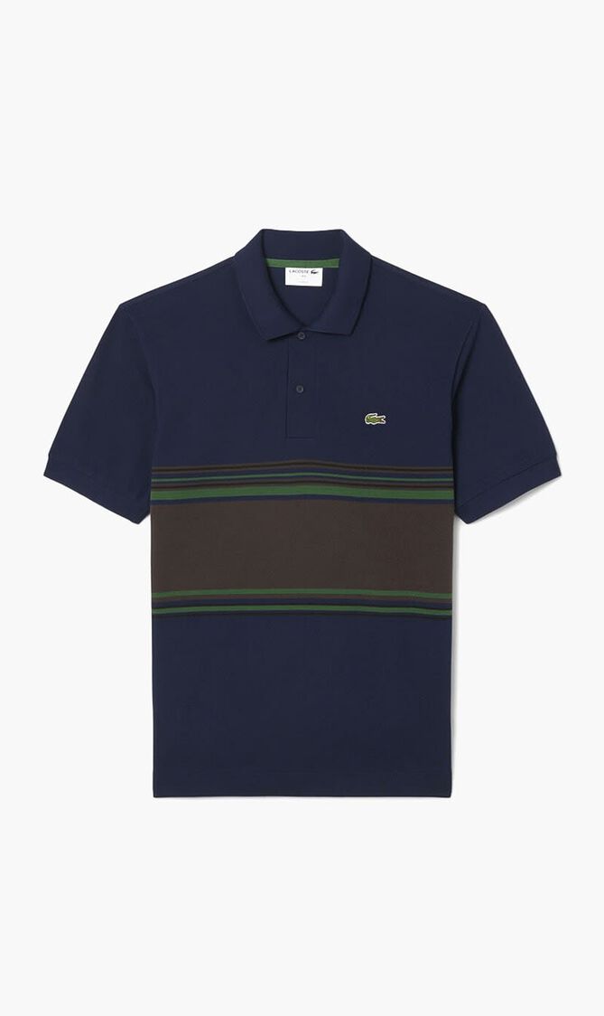 French Made Classic Fit Striped Polo Shirt
