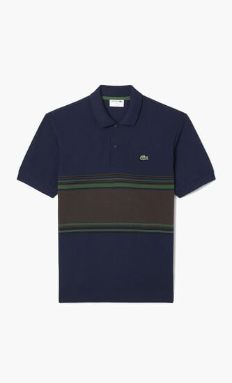 French Made Classic Fit Striped Polo Shirt