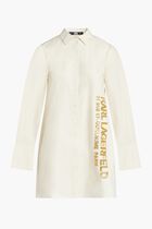 Embellished Poplin Tunic Shirt