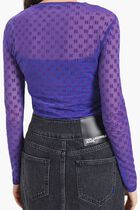 Mesh Long Sleeve Top