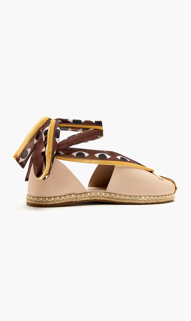 Blush Lace Up Espadrilles