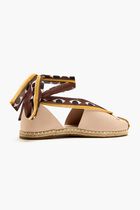 Blush Lace Up Espadrilles