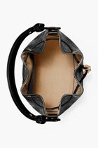 T Monogram Leather Bucket Bag