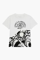 Motorcycle Motif T-Shirt