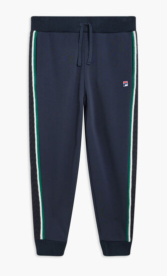 CUFFED SWEATPANTS WITH KNITTED SIDE DTL