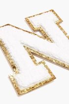 Chenille Sparkle Letter 'N' patch