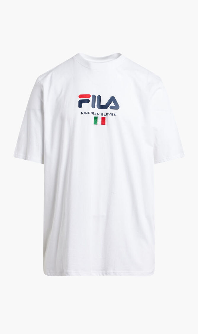 GRAPHIC TEE FLAT PRINT AND EMBROIDERY