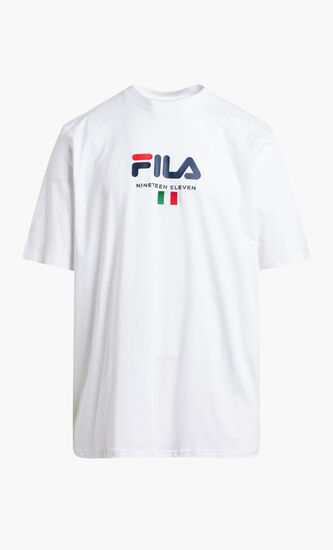 GRAPHIC TEE FLAT PRINT AND EMBROIDERY