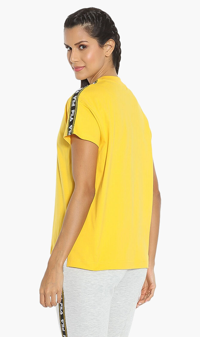 Fila logo tape t shirt new arrivals