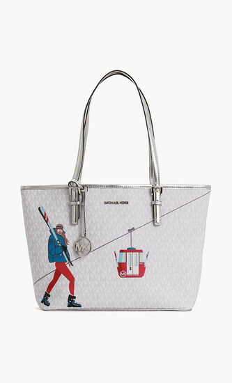 Jet Set Printed Medium Carryall Tote Bag