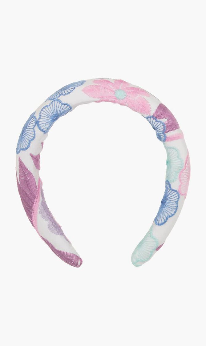 Embroidered Floral Headband