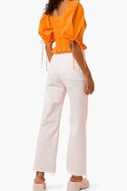 AMBER SMOCKED TOP- ORANGE-ORANGE-TOPS