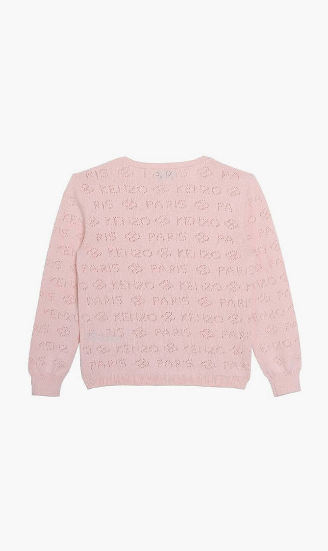 Logo Knitted Cotton Cardigan