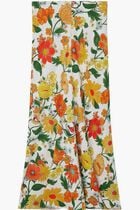 Print maxi skirt
