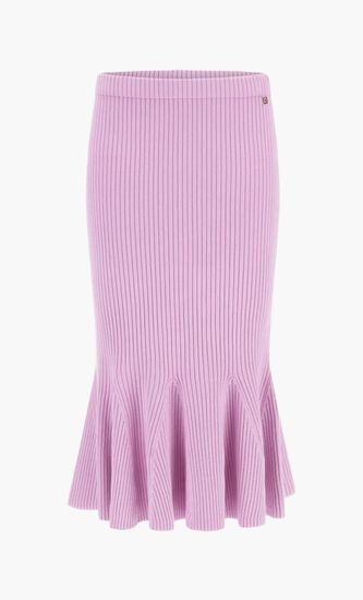Marciano Low Ruffles Midi Skirt