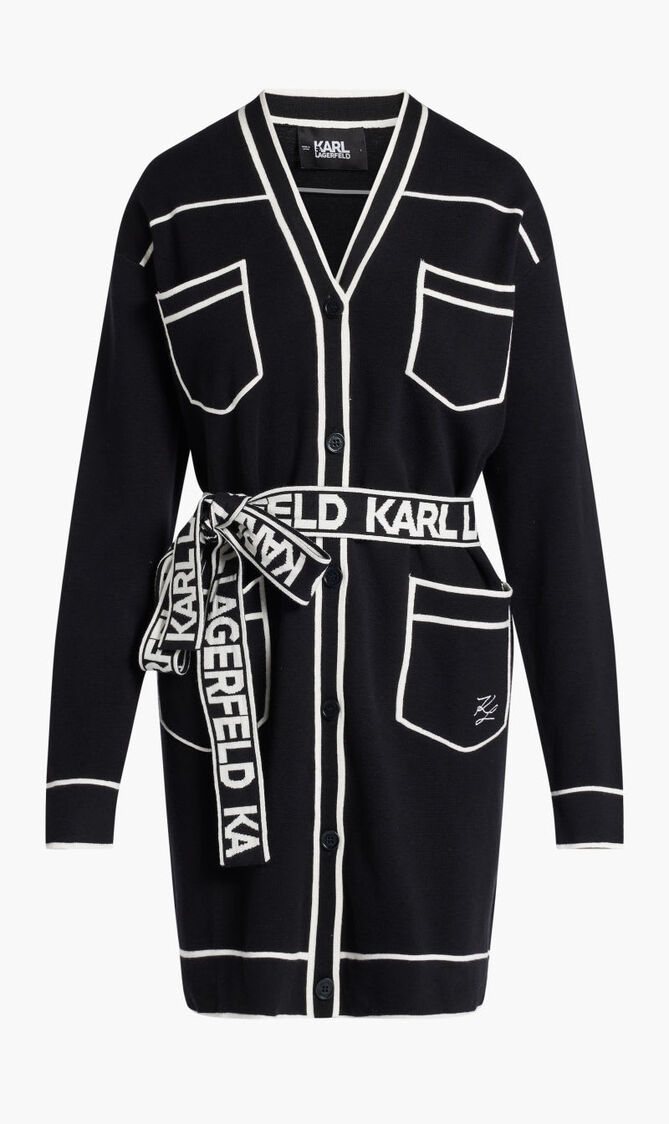 BELTED CARDIGAN