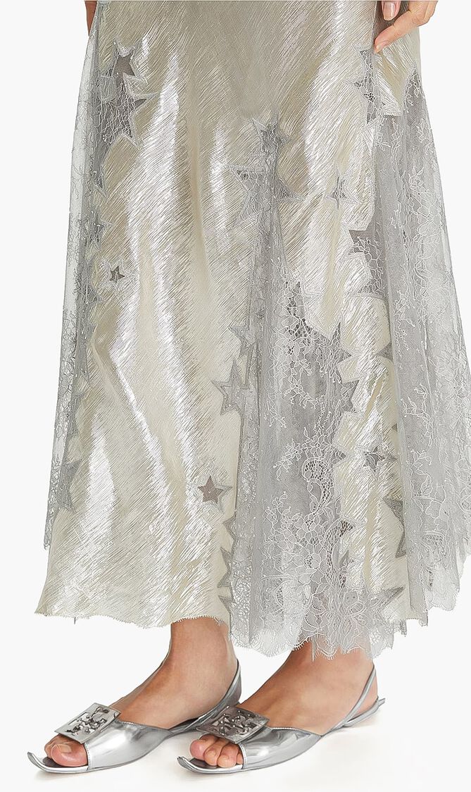 Star Lace Slip Dress