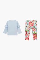 Floral Top and Leggings Set