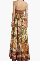 Foliage Sketch Sand Maxi Dress Foliage Sketch Sand Maxi Dress