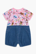 MIXED FABRIC SHORTIE