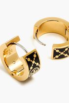 Small T Monogram Hoop Earrings