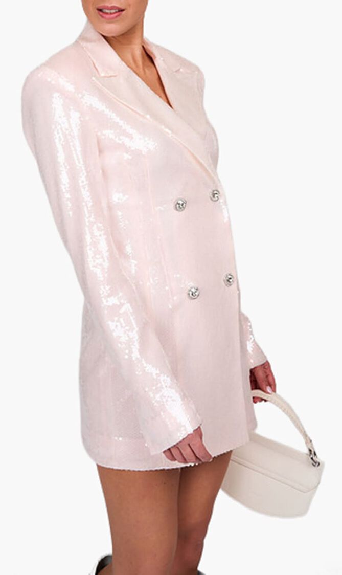 SEQUINS BLAZER DRESS