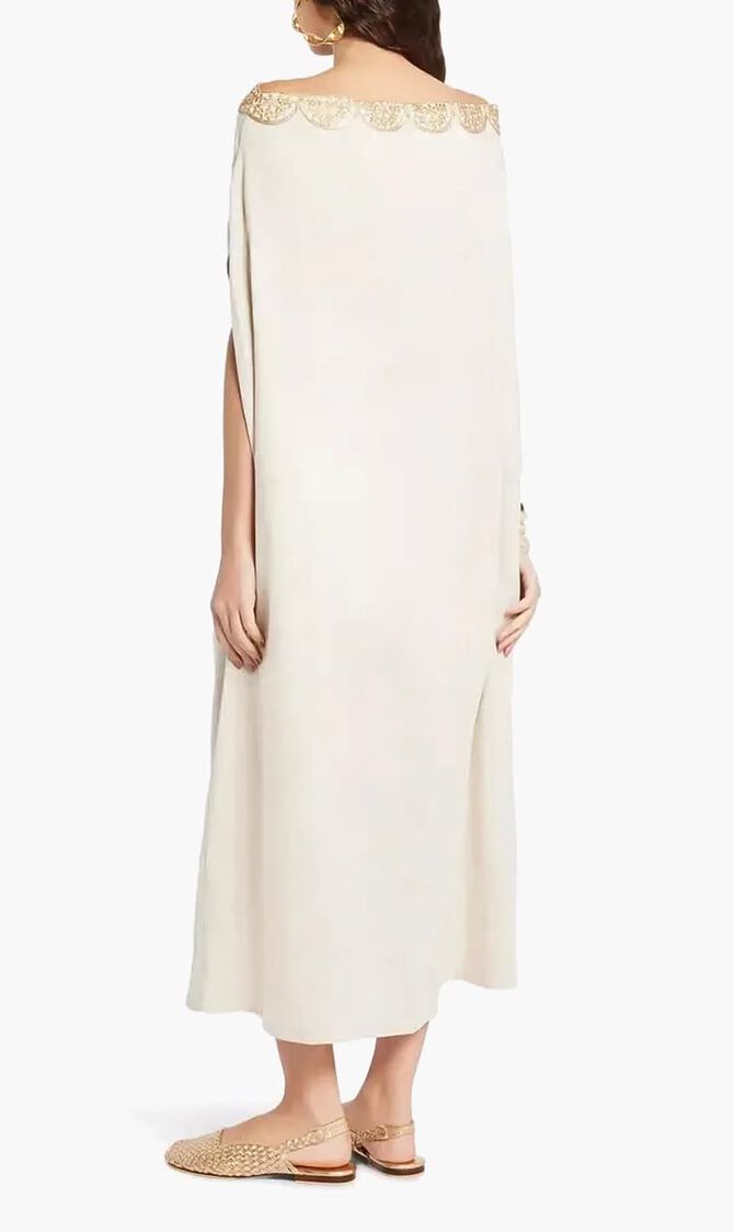 Divine Off Shoulder Dress Linen