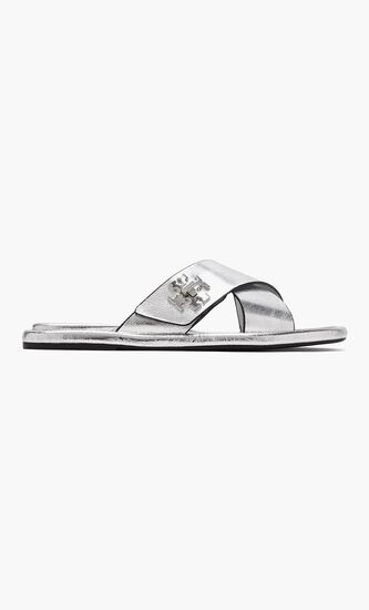 T Lock Cross Slide Sandals