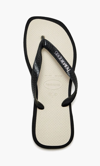 Top Fusion Square Flip Flops