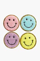 FOUR SMILEY FACES PATCH PACK