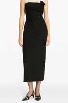 Knotted Stretch Wool Dress