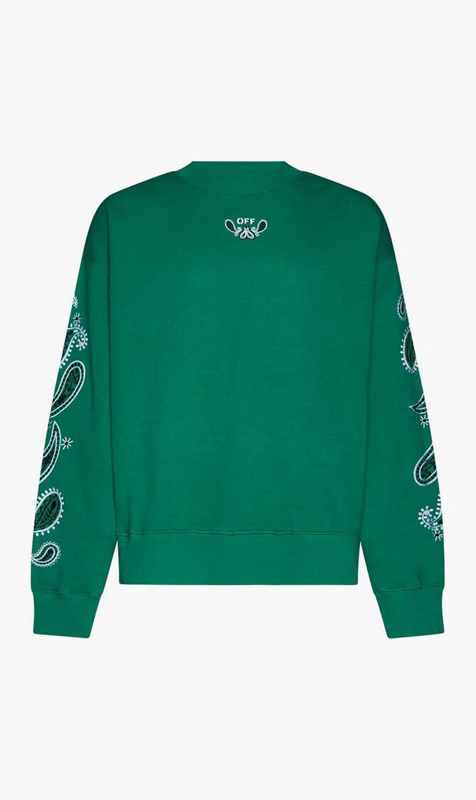 BANDANA ARR SKATE CREWNECK COLLEGE GREEN