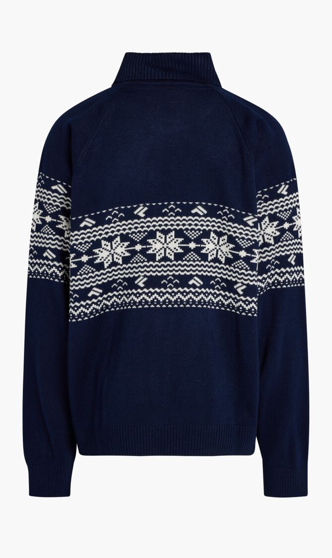 WATSON INTARSIA KNIT ROLLNECK