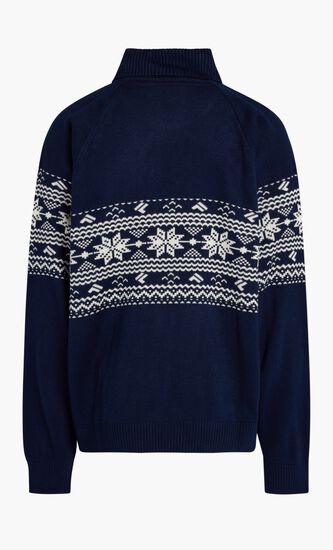 WATSON INTARSIA KNIT ROLLNECK