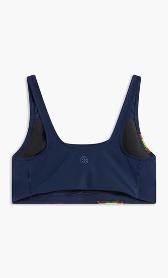 TORY SPORT SCULPT GRAPHIC STRIPE SCOOP BRA