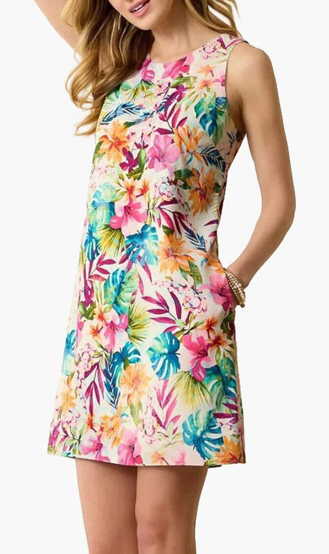 Garden of Hope & Courage Silk Shift Dress