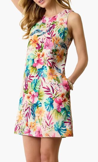 Garden of Hope & Courage Silk Shift Dress