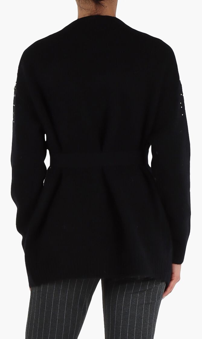 Sibilla Belted Embellished Cardigan