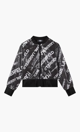 Sequin Bomber Jacket