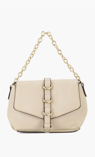 Metal Décor Crossbody Bag