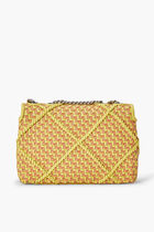 KIRA DIAMOND WOVEN SMALL CONVERTIBLE SHOULDER BAG KIRA DIAMOND WOVEN SMALL CONVERTIBLE SHOULDER BAG
