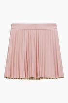 Leather Pleated Mini Skirt