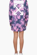 AOP TIE DYE ARROW SWEATDRESS PINK BLUE