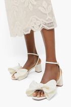 CARMEN 50MM MID HEEL BOW SANDAL