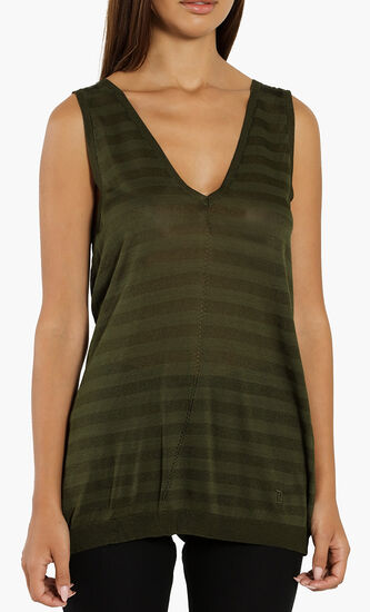 Leysini Knitted Sleeveless Top