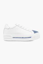 WHITE CALF SILVER SHADE STRASS