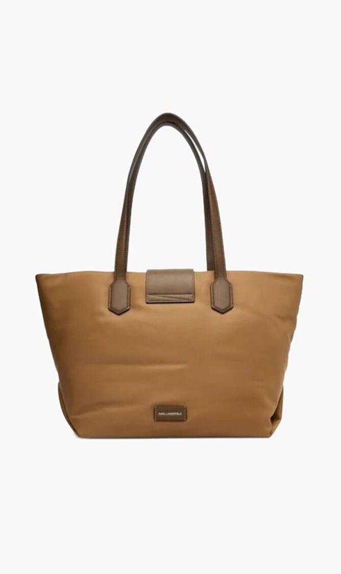 K/Signature Nylon Medium Tote Handbag