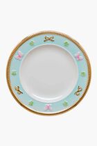Butterfly Bread Plate Round Blue 17cm