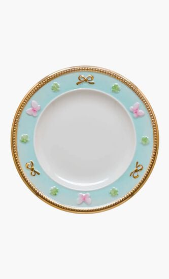 Butterfly Bread Plate Round Blue 17cm