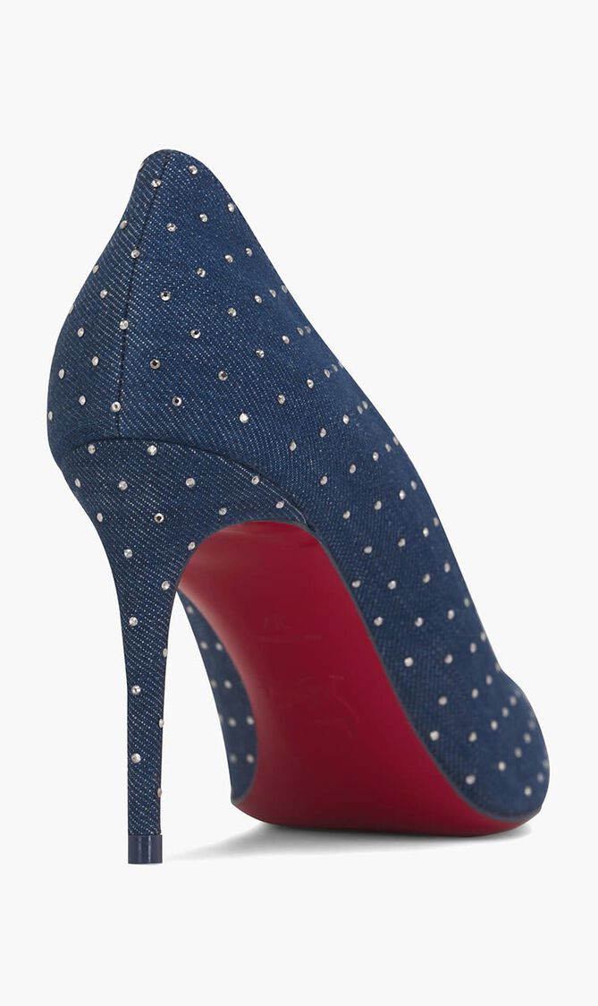 Kate 85 Embellished Denim Heels